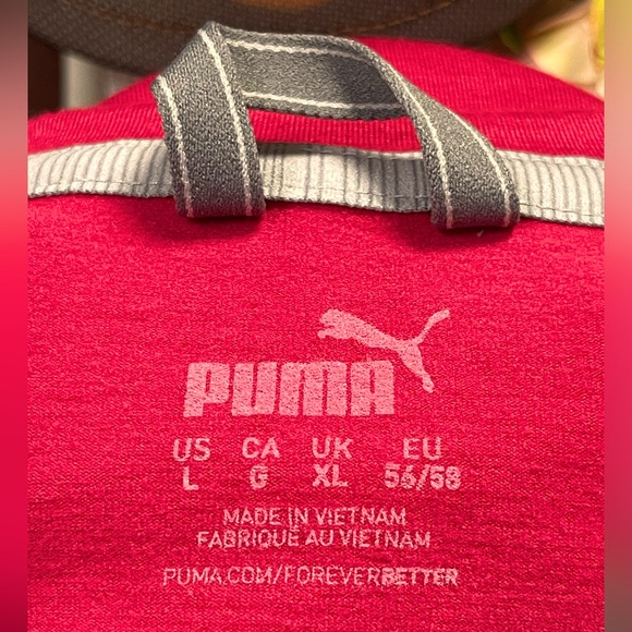 Puma Golf Cloudspun Crewneck Long Moisture Wicking Long Sleeve Shirt size Large - Picture 6 of 7